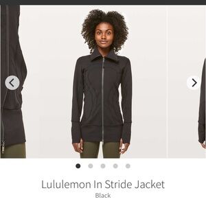 Lululemon Athletica In Stride Black Jacket